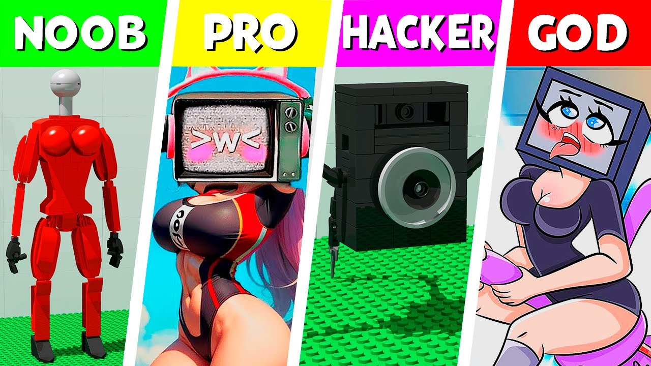 LEGO ALL Characters in Skibidi Toilet: Noob, Pro, HACKER! | Skibidi Toilet (Collection #277)