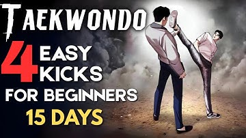 4 kicks of Taekwondo beginners || Taekwondo beginners course