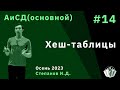 Алгоритмы и структуры данных (основной поток) 14. Хеш-таблицы