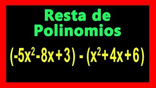 ✅👉 Resta Polinomios ✅ Como RESTAR Polinomios ✅👉 Resta Polinomios ✅ Como RESTAR Polinomios