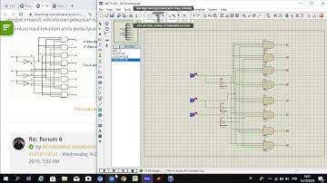 Simulasi 3 to 8 decoder dengan proteus