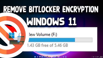 Disable BitLocker on Windows 11