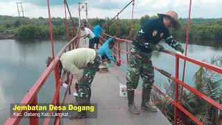 Construction of the Garuda Pioneer Bridge in the I/BB Military District Area
