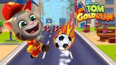 Talking Tom Gold Run Android Gameplay - Fireman Tom vs Talking Tom vs Ginger vs Robber