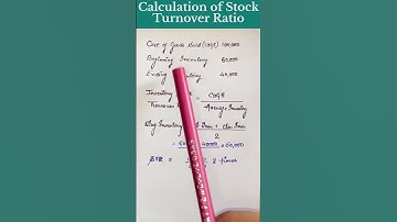 How to calculate stock turnover ratio | activity ratio class12 ratio analysis