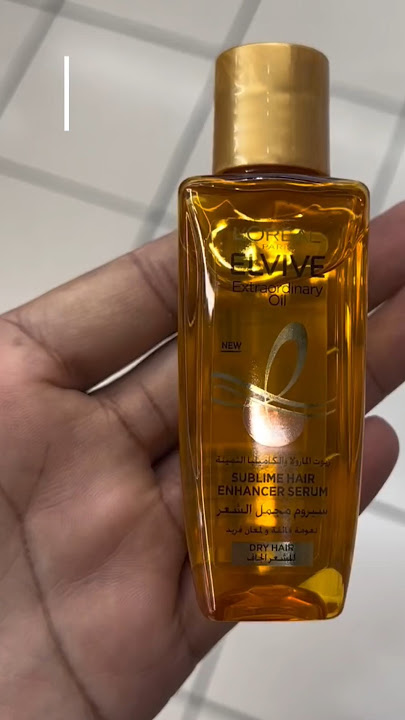 loreal elvive hair oil fo frizz free hairs#shorts