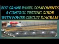 EOT CRANE PANEL COMPONENTS CONTROL TESTING GUIDE WITH POWER CIRCUIT DIAGRAM|
