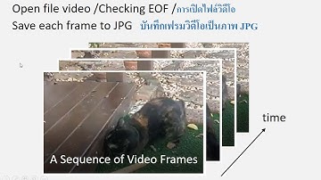 open video python การบันทึกเฟรมวิดีโอเป็นภาพ jpg
