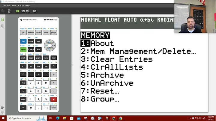 TI-84 CE Tutorial - How to Delete a Matrix from Memory