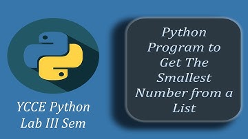 Write a Python program to get the smallest number from a list