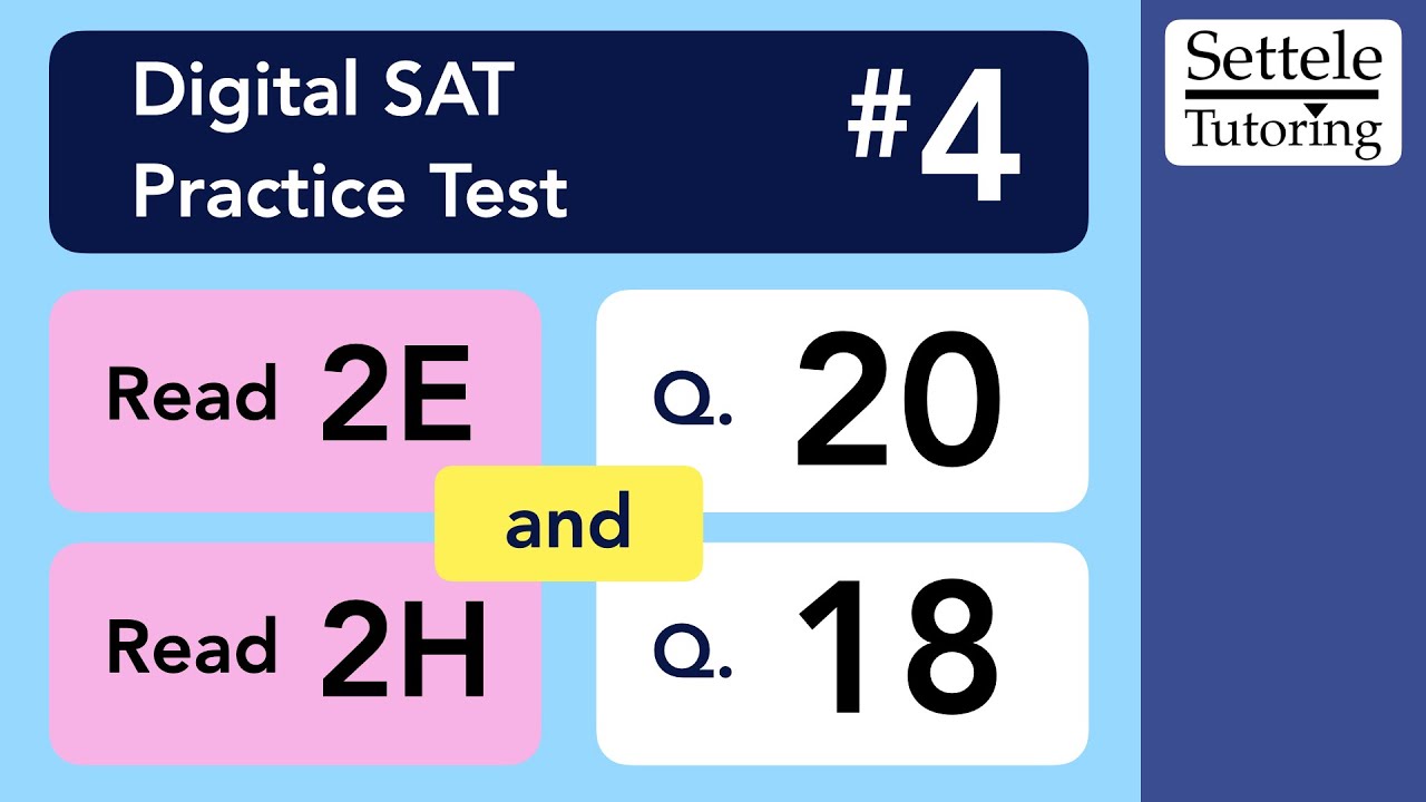 Digital SAT 4, Reading Module 2H, Question 18 (grammar) - YouTube