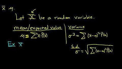 The Mean and Standard Deviation of a Random Variable