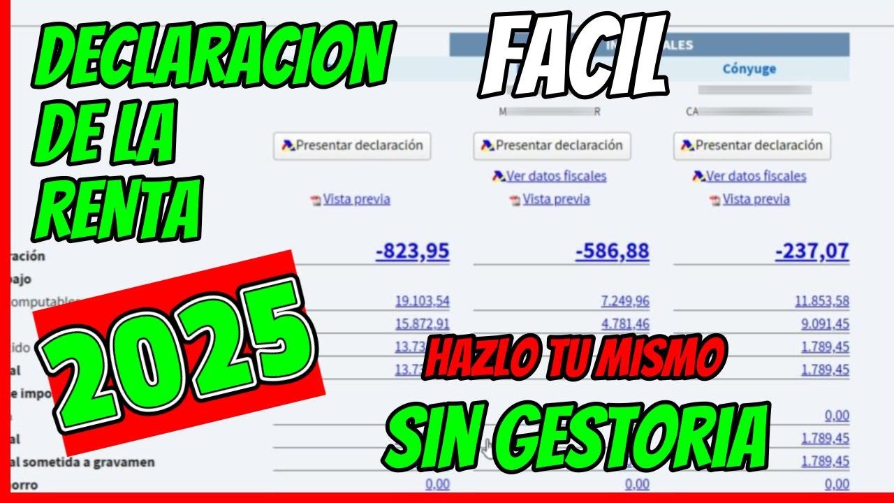 Como hacer la declaracion de la renta 2025 -2024 sin gestoria Consejos ...
