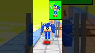 Sonic Body Build run Challenge MINECRAFT - ANIMATION #minecraft #trending #fpyシ #tengetenge