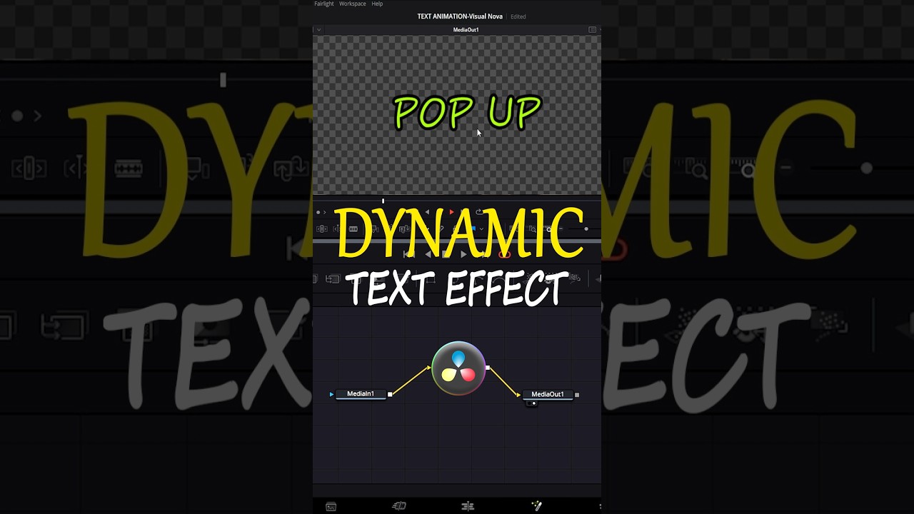 Pop-Up Text Effect 🔥 | DaVinci Resolve Fusion | Edit Trick