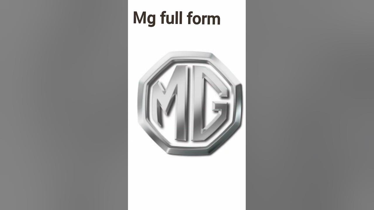 MG car full form - YouTube