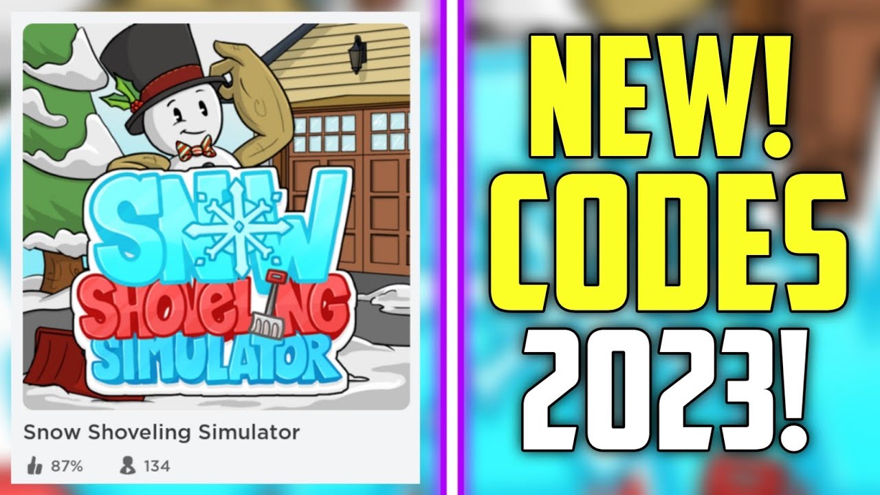 HURRY NEW SNOW SHOVELING SIMULATOR CODES 2023 YouTube