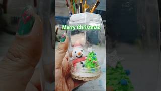 Making snow man and christmas tree🌲 by clay #viral #shorts#clayart  #craft #snowman #christmas
