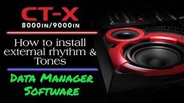 How to transfer Tones and Rhythms  | Computer  | Data Manager Software | Casio ctx 9000in & 8000in