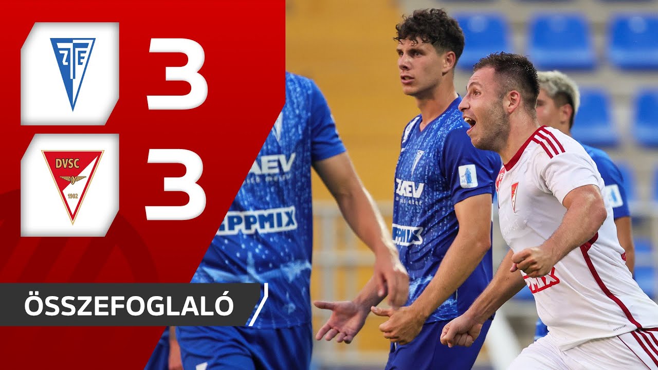 Fizz Liga: ZTE–DVSC 3–3 | összefoglaló