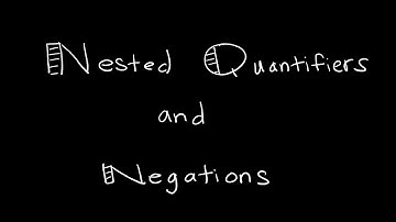 Discrete Math 1.5.1 Nested Quantifiers and Negations