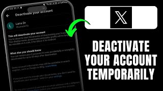 How to Deactivate Your X Twitter Account Temporarily!  2025 Updated
