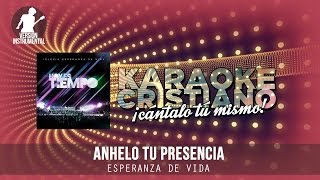 Video thumbnail of "Anhelo tu presencia - Esperanza de Vida (Instrumental)"