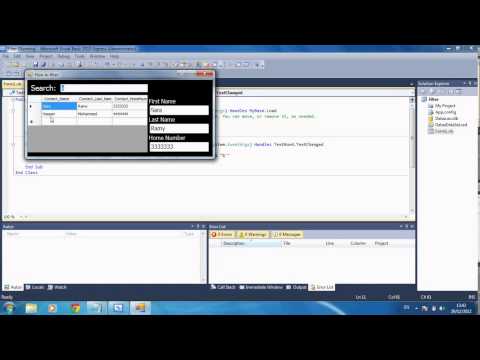search in Access database using Visual basic  Net