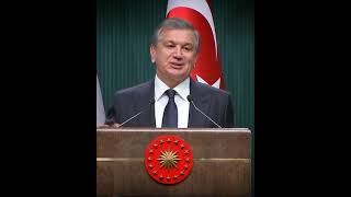 Shavkat Mirziyoyev: Turkiya prezidenti bilan #shavkatmirziyoyev #prezident #tasirlinutqlar #turkiya