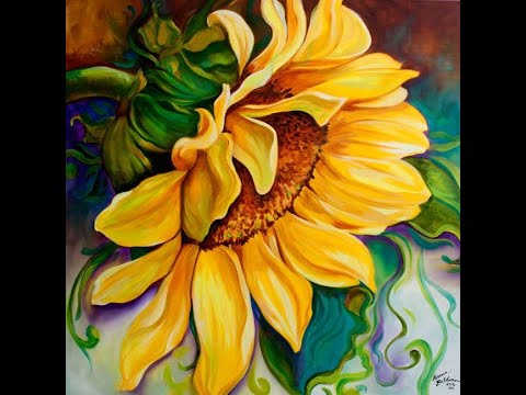 Girasoles en pintura