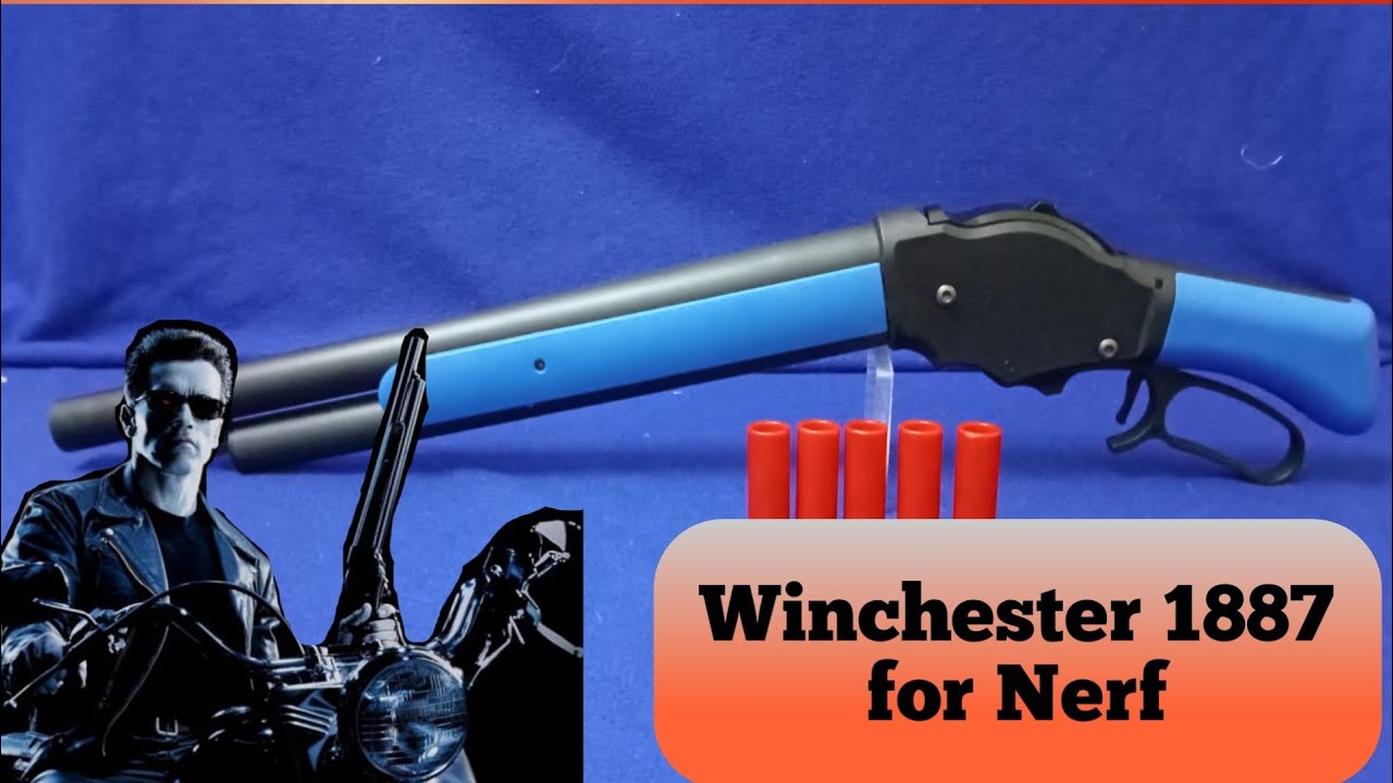 Winchester M1887 (juguete tipo NERF). La escopeta de Terminator 2. 