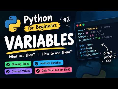 🐍 Python Variables for Beginners