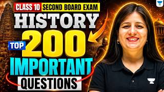 Class 10 Social Science 2nd Board Exam 2026 | Top 200 Important Questions | Final Revision🔥