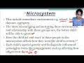 URIE BRONFENBRENNER THEORY OF CHILD DEVELOPMENT
