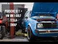 TESLA Powered Porsche 911 + VW MK1 Golf EV Swap (Episode 2)