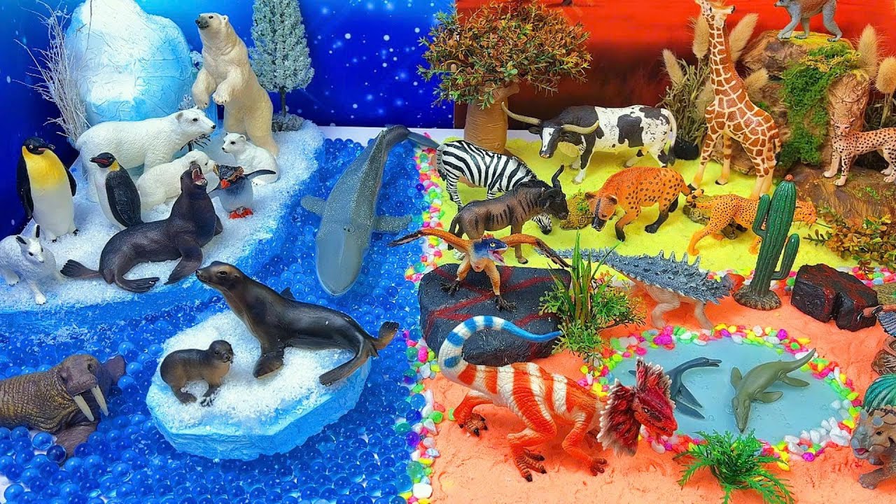 Замороженный мир против Дикого сафари! ❄️🦁 Какая сторона победит?