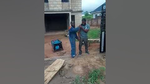 Installing Main Gate || Ghana building project