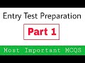 Entry test preparation 2023general knowledge mcqs for entry test