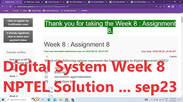 Digital Circuits Week 8 Assignment Solution NPTEL #nptel #iit #nptel2023 #solution #nptel_assignment