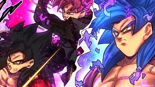 Goku Goes Beyond Ssj4 Against Goku Black Rose