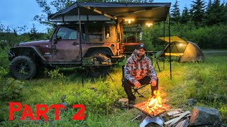 Overland Jeep Camping Solo Adventure