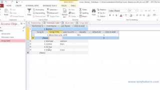 13 Cashirkii 13Aad Ee Barashada Ms Access 2013 Recording Data Using Subdatasheet