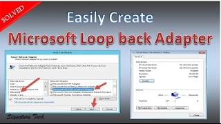 how to create loopback adapter in windows 7