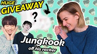 Jungkook is lowkey off his rocker ✰ GIVEAWAY DAY ✰ BTS Reaction!