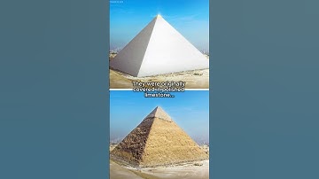 What did the pyramids originally look like? #history #archaeology