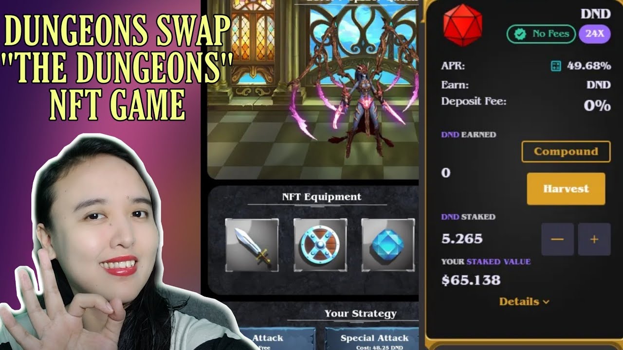 DUNGEON SWAP "THE DUNGEON" NFT GAME! | STAKING DND | THE NEXT ...