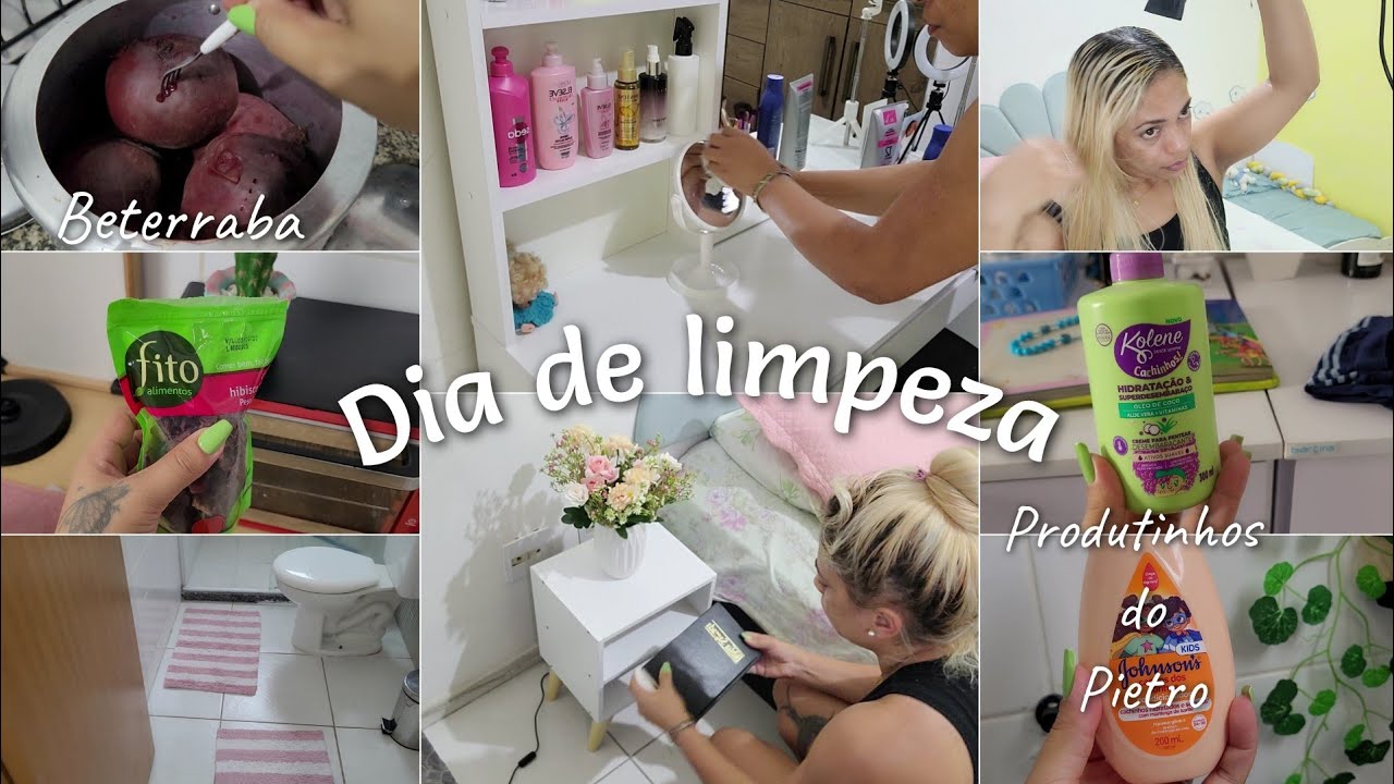🎀DIA DE LIMPEZA, FIZ BETERRABA, PRODUTOS DE CABELO DO PIETRO...