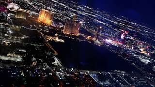 United Boeing 737-900 Next Gen Las Vegas Night Take Off Las Vegas Strip At Night 4K