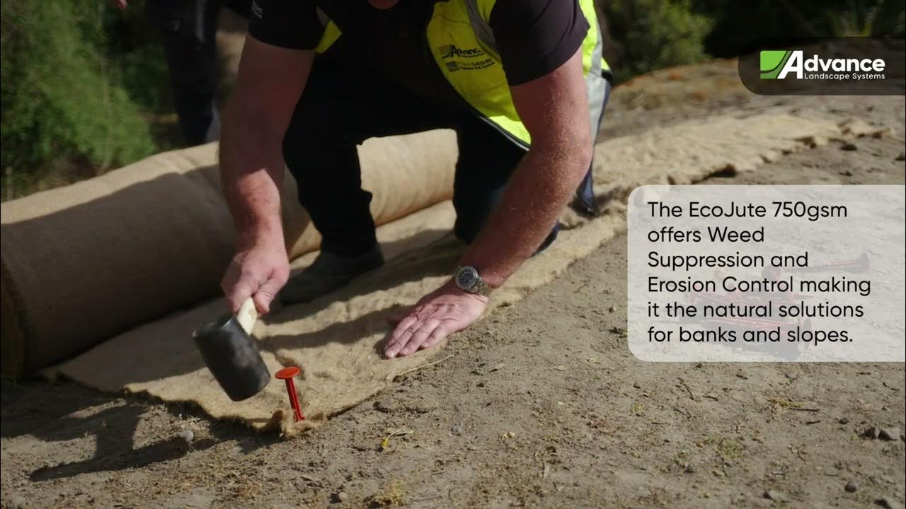 EcoJute™ Mulch Matting a Weed Suppression Solution YouTube