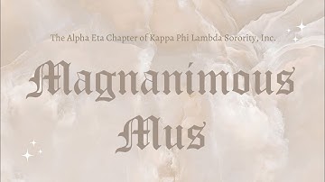 UNC Kappa Phi Lamda - Mu Class Reveal